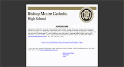 Desktop Screenshot of admissions.bishopmoore.org